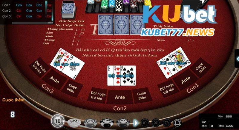 Luật chơi vòng Flop của Poker Kubet
