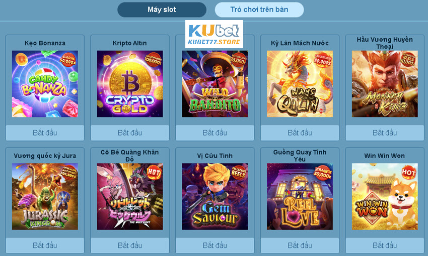 Slot game Kubet77 ăn tiền lớn